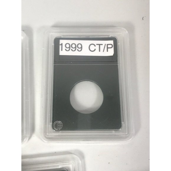 Quarter Premium Plastic Coin Holder Protect Case Display Saver Label Area 3.25" - Picture 2 of 6